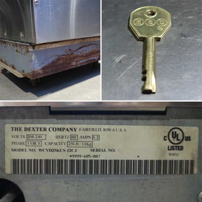 【中古】コイン式洗濯機 WCVD25KCS-12CJ DEXTER デクスター 12kg 60Hz 西日本専用  【動産王】千葉☆送料無料