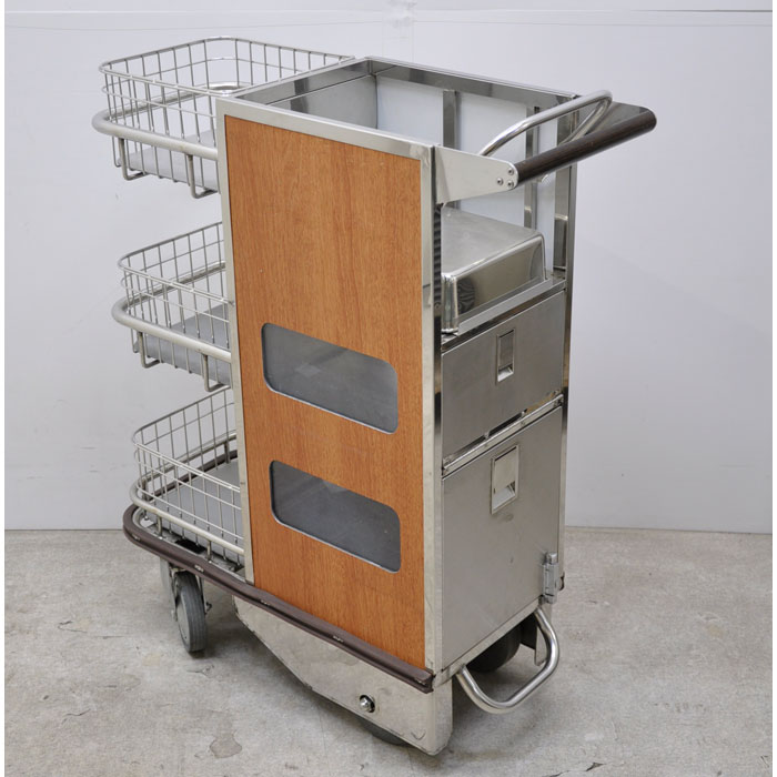 【中古】 車内販売車 新日本車輌 車内ワゴン車 移動 食事 飲み物 弁当 菓子   店舗什器【動産王】大阪☆送料無料