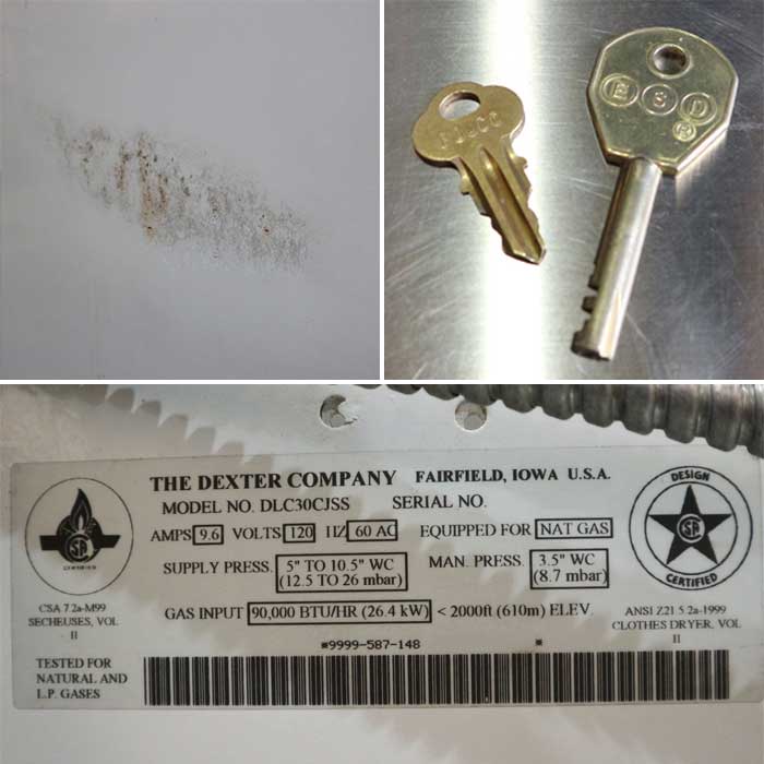 【中古】コイン式乾燥機 DLC30CJSS DEXTER デクスター 14kg 60Hz 西日本専用 都市ガス  【動産王】千葉☆送料無料