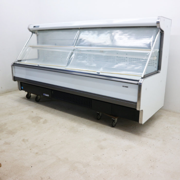 中古】 サンデン 冷蔵用ショーケース 多段形 SHMC-85GLTO1SR-TD 乳製品 