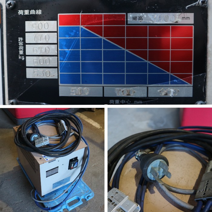 【中古】バッテリーフォークリフト ピッカーエース RBC9-40-300 ニチユ 高所ピッキング 現状渡し【動産王】千葉☆送料無料