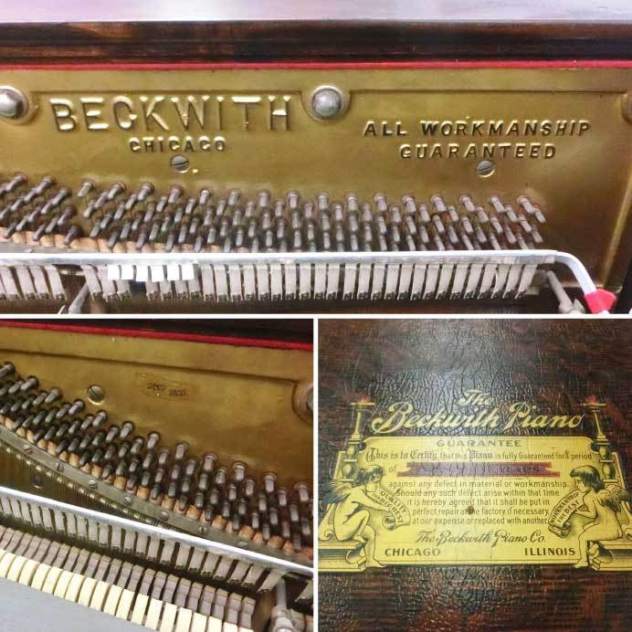 【中古】ロール式自動演奏付ピアノ ベックウィズピアノ＆オルガンカンパニー 希少 現状渡し【動産王】名古屋★引取限定