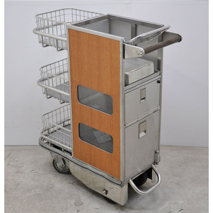 【中古】 車内販売車 新日本車輌 車内ワゴン車 移動 食事 飲み物 弁当 菓子   店舗什器【動産王】大阪☆送料無料