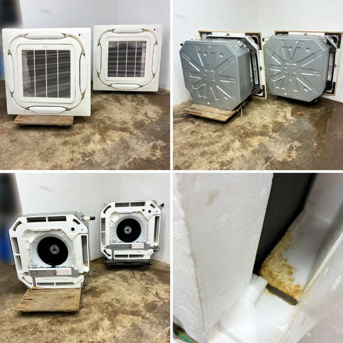 中古|業務用エアコン 天カセ 10馬力 5馬力×2台 DAIKIN ダイキン 三相200V FHCP140FC RZRP280BA 動作未確認 |動産王|千葉|送料無料