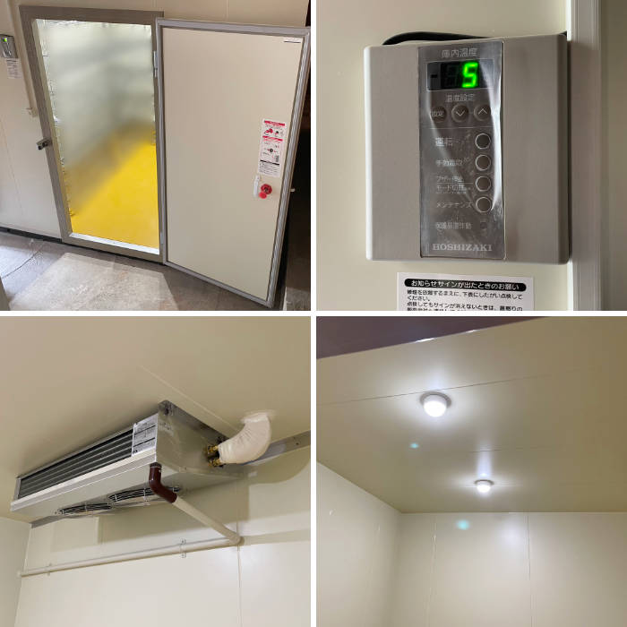【中古】 プレハブ冷蔵庫 5坪 2室 ユニット2セット HUS-11RA-UCI HUS-11RB-E ホシザキ 2022年 冷蔵チャンバー 【動産王】千葉☆送料無料