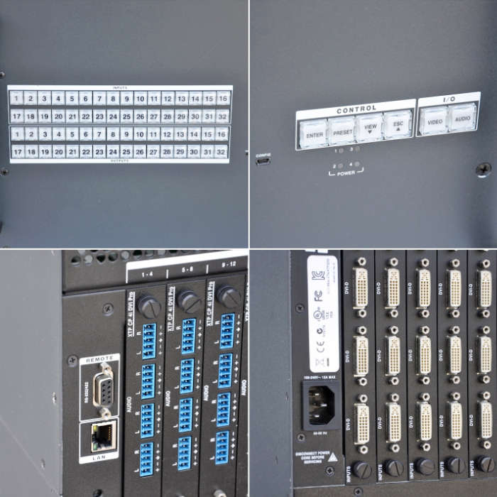 【中古】 マトリックススイッチャー Custom XTP 3200 Extron 2014年頃 DVI 32入力32出力 ビデオ切替器 分配器 【動産王】大阪☆送料無料