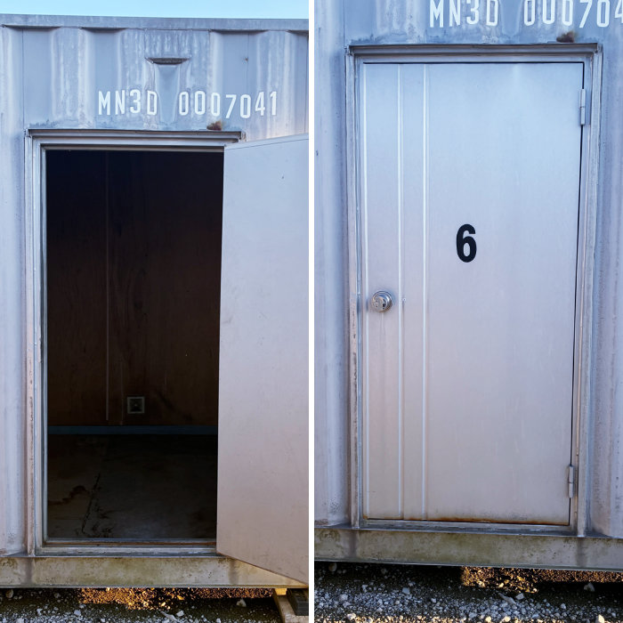 中古｜20フィート コンテナボックス 3枚扉 3D 2000年 20ft 倉庫 物置 レンタルボックス トランクルーム ｜動産王｜｜引取｜送料別