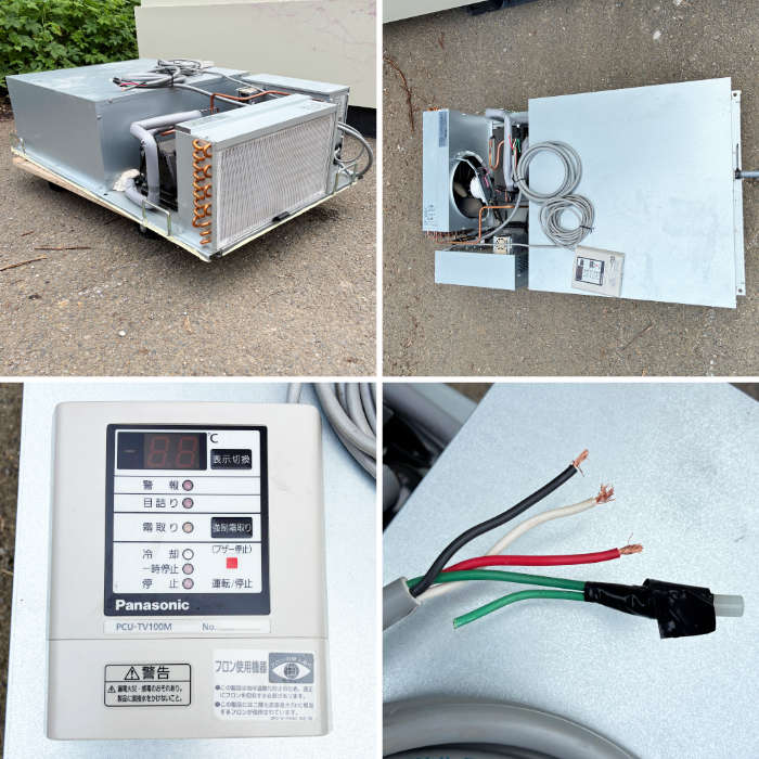 中古｜プレハブ冷蔵庫 1坪 大和冷機 2021年 プレハブ冷却ユニット PCU-TV100M 三相200V ｜動産王｜千葉｜送料無料