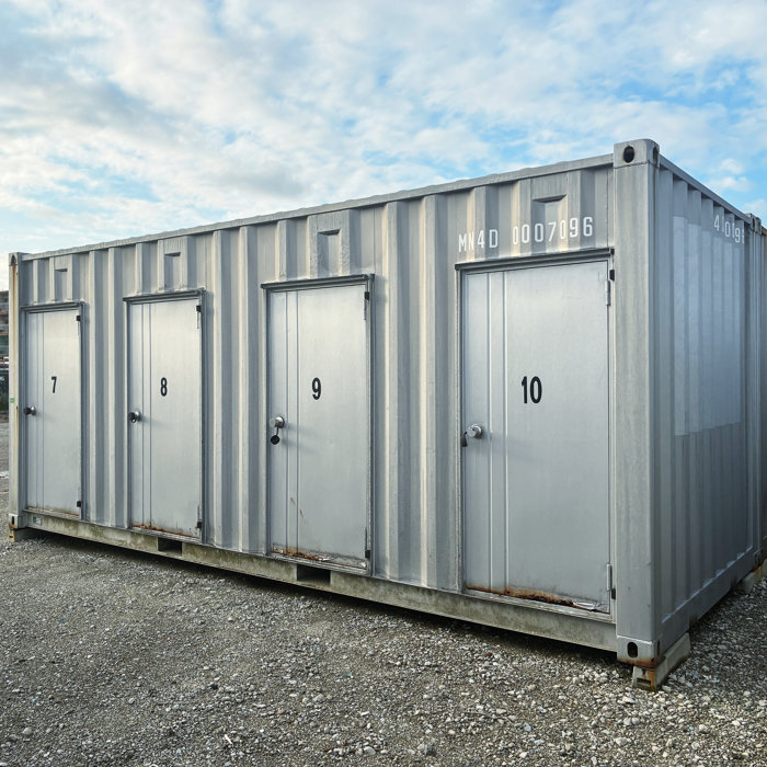 中古｜20フィート コンテナボックス 4枚扉 4D 2000年 20ft 倉庫 物置 レンタルボックス トランクルーム ｜動産王｜｜引取｜送料別