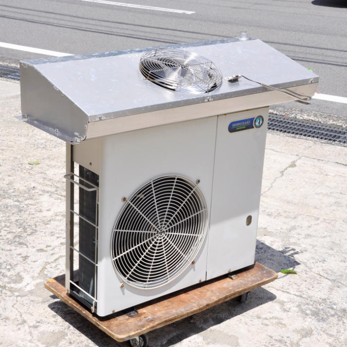 中古】 プレハブ冷蔵庫 1坪 三相200V 室内機 HUS-8RA-E 室外機 HUS-8RA 