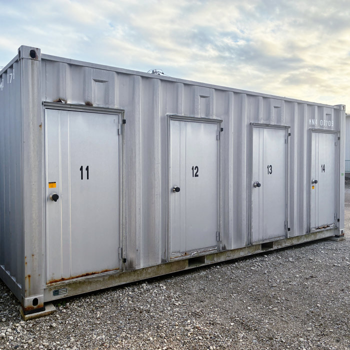 中古｜20フィート コンテナボックス 4枚扉 4D 2000年 20ft 倉庫 物置 レンタルボックス トランクルーム ｜動産王｜｜引取｜送料別