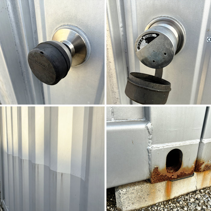 中古｜20フィート コンテナボックス 4枚扉 4D 2000年 20ft 倉庫 物置 レンタルボックス トランクルーム ｜動産王｜｜引取｜送料別