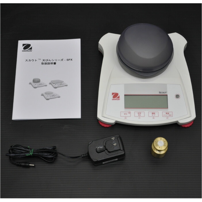 【中古】 電子天びん SPX223JP オーハウス OHAUS スカウト ひょう量 220g   店舗什器【動産王】大阪☆送料無料