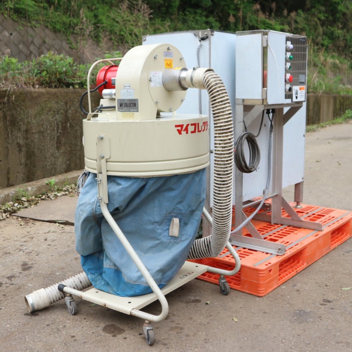 中古】業務用 にんにく自動皮むき機 NT-10B型 2016年 UFO-04N(集塵機