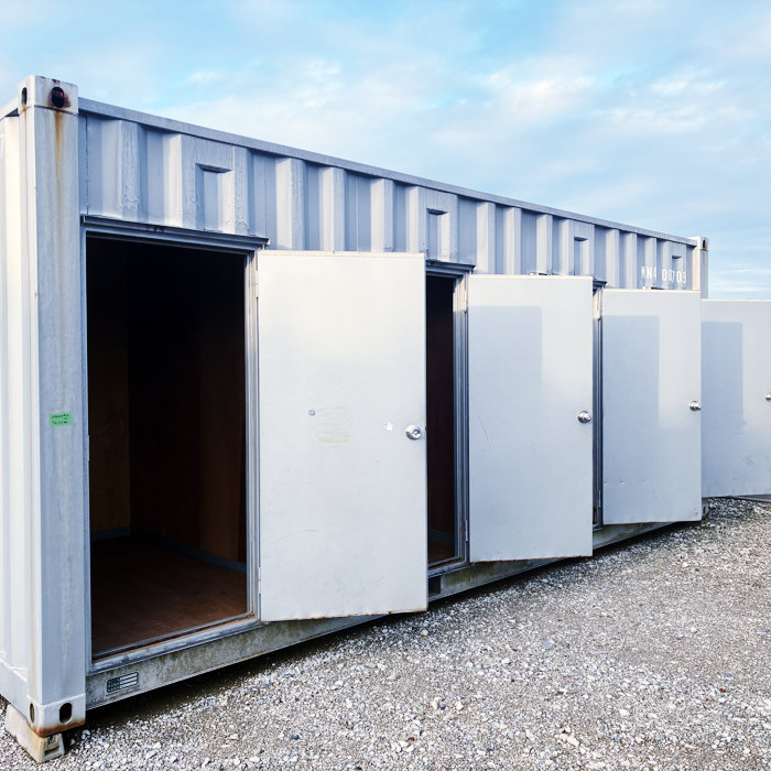 中古｜20フィート コンテナボックス 4枚扉 4D 2000年 20ft 倉庫 物置 レンタルボックス トランクルーム ｜動産王｜｜引取｜送料別