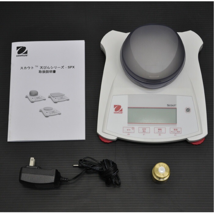 【中古】 電子天びん SPX223JP オーハウス OHAUS スカウト ひょう量 220g   店舗什器【動産王】大阪☆送料無料