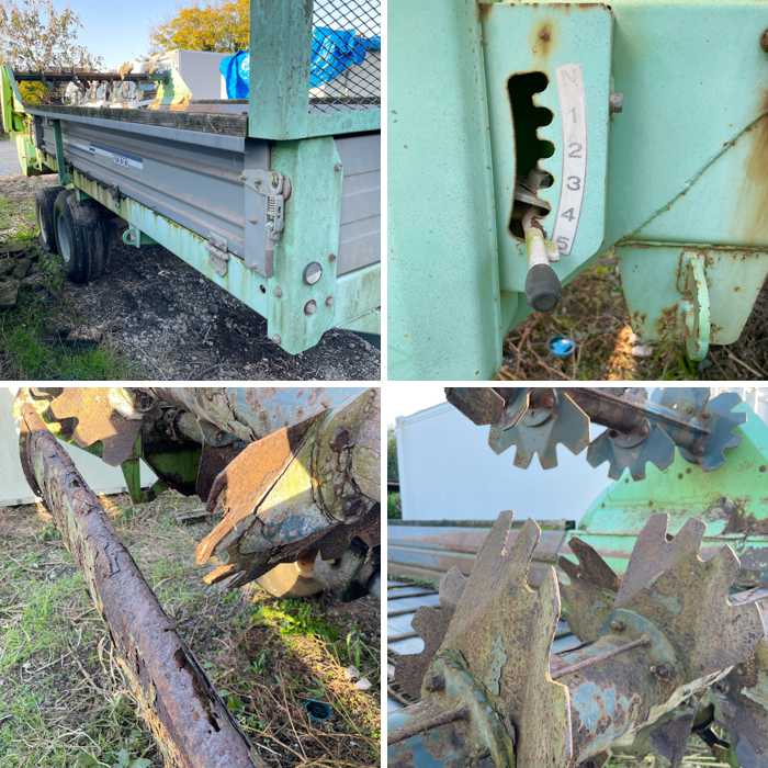 中古｜マニュアワゴン 土づくり機 TMB4051 マニュアアタッチメント AMN5000 IHIスター 散布 土壌改善 農業｜現状渡し｜動産王｜千葉｜送料無料