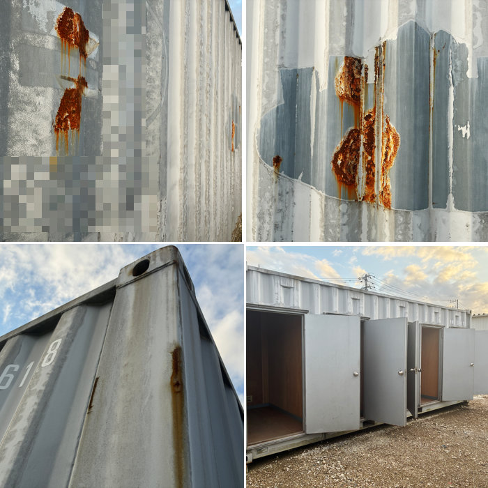 中古｜20フィート コンテナボックス 5枚扉 4D 2000年 20ft 倉庫 物置 レンタルボックス トランクルーム ｜動産王｜｜引取｜送料別