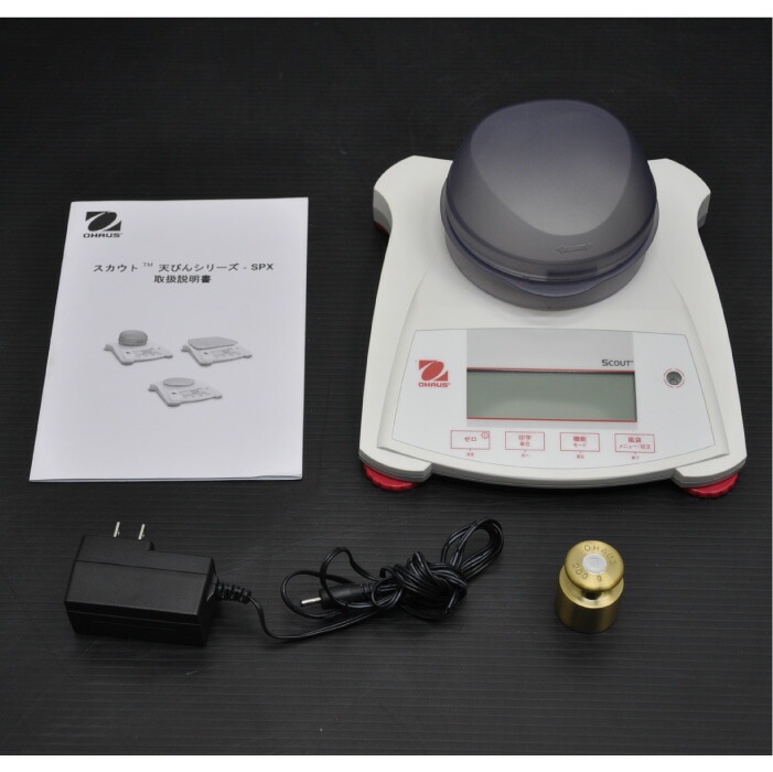 【中古】 電子天びん SPX223JP オーハウス OHAUS スカウト ひょう量 220g   店舗什器【動産王】大阪☆送料無料