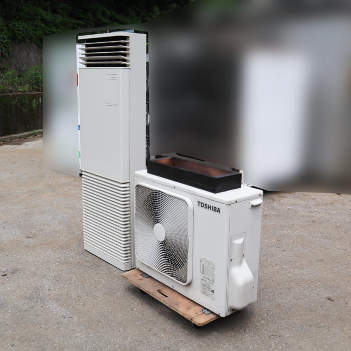【中古】 床置きパッケージエアコン AIF-AP805H-1 ROA-AP807H 東芝 2022年 店舗 オフィス 【動産王】千葉☆送料無料