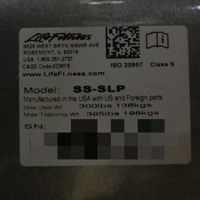 【中古】ツーテッド・レッグ・プレス Life Fitness SS-SLP インシグニア・シリーズ【動産王】千葉☆送料無料