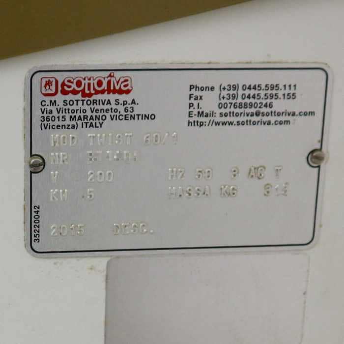 【中古】ミキサー Mixer operator SOTTORIVA TWIST 60/1 2015年 撹拌機【動産王】千葉☆送料無料