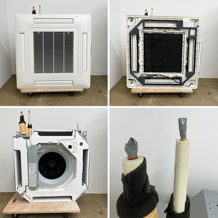 中古|天カセエアコン 8馬力 外機RAS-GP224RSH 内機4馬力2台RCI-GP112K3 日立 2022年 業務用 天井カセット|動産王|千葉|送料無料