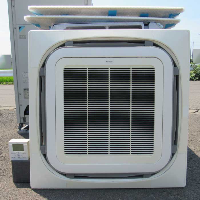 【中古】天井カセット形エアコン 10馬力 内機FXYFP112MD×3 外機RXMP280CA ダイキン 2014年  【動産王】仙台★引取限定