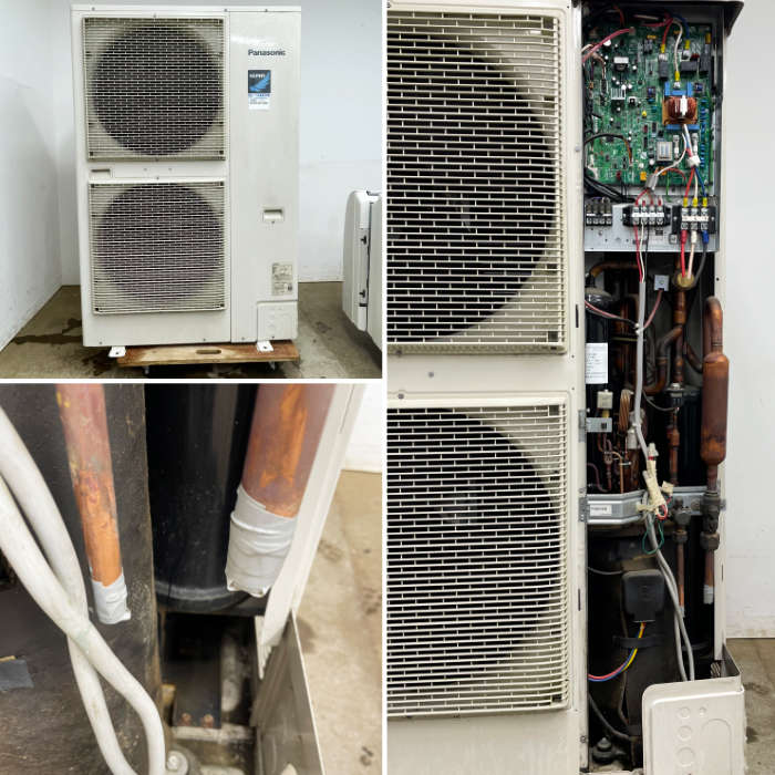 中古｜天吊り ツインエアコン 10馬力 外機CU-P280H6B 内機CS-P140T6B パナソニック 2021年 内機2台 ｜動産王｜千葉｜引取｜送料別