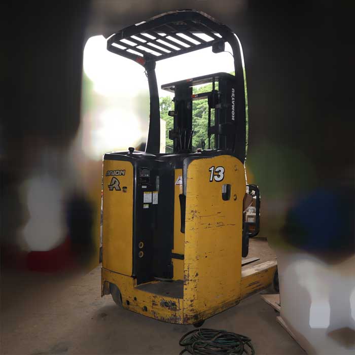 【中古】リーチフォークリフト FB13RS-14 コマツ 2008年 KOMATSU バッテリー式  【動産王】千葉☆送料無料