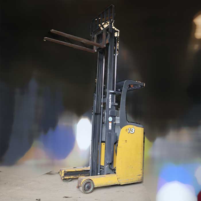 【中古】リーチフォークリフト FB13RS-14 コマツ 2008年 KOMATSU バッテリー式  【動産王】千葉☆送料無料