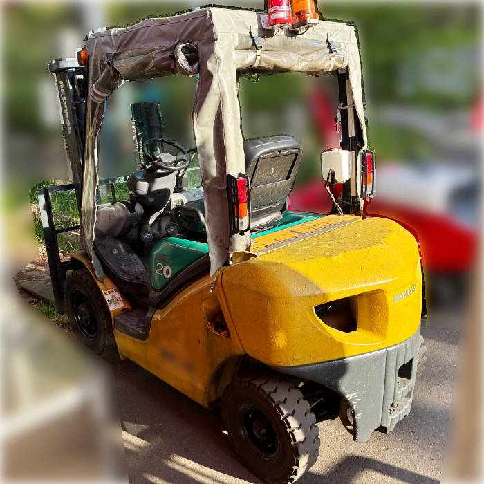 中古｜エンジン式フォークリフト FG20T-15 コマツ 2003年 ガソリン 揚高3m トルコン ｜動産王｜千葉｜送料無料