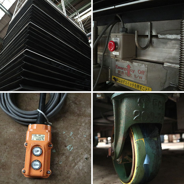 【中古】ポルティリフト WLT-1322-24-1型 ワタベ産業 2005年 2段式リフトテーブル 移動式 【動産王】千葉☆送料無料