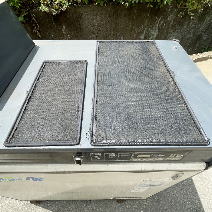 中古|コンプレッサー SMS15EVD-E AIRMAN スクリュ回転形1段圧縮油冷式 室外設置型 空気圧縮機 |動産王|千葉|送料無料