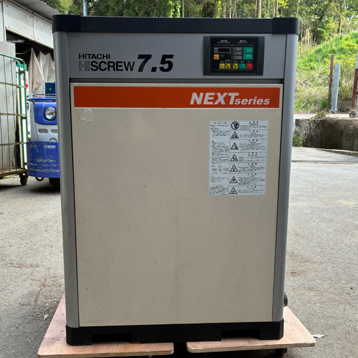 中古｜スクリューコンプレッサー OSP-7.5M5ARN 日立 2009年 ドライヤー内臓 10馬力 HISCREW ｜動産王｜千葉｜送料無料