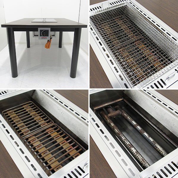 【中古】浜焼きロースターテーブル DX-36 山岡金属工業 2012年 LPガス 現状渡し【動産王】仙台★引取限定