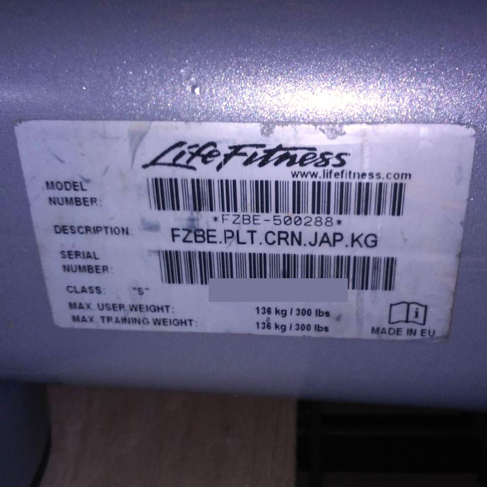 【中古】バック・エクステンション FZBE ライフフィットネス 2013年頃 ジム エクササイズ フィットネス  フィットネスマシン【動産王】千葉★引取限定