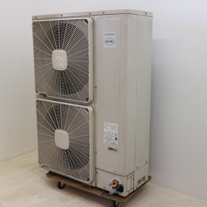中古】天カセエアコン 日立 外機10馬力 内機5馬力※内機2台※RAS