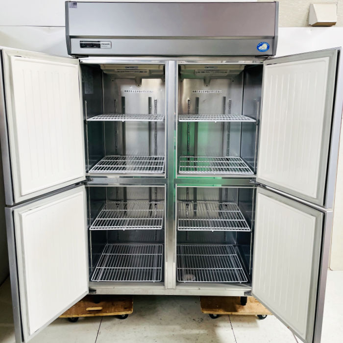 ≪yt2132ジ≫ パナソニック 業務用4ドア冷凍冷蔵庫 SRR-K1281C2B AC100V 幅120cm 2021年製造 2凍2冷 簡易冷却確認済 中古厨房機器/リユースストレージ仙台 71003-01 パナソニック 冷凍冷蔵庫 LVシリーズ 業務用冷凍冷蔵機器 SRR-LV1881C