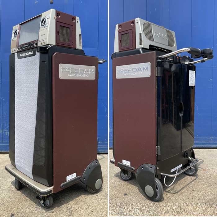【中古】カラオケ 第一興商 FREEDAM DAM-F650(本体)/DSR-F65(専用スピーカー内蔵ラック)  【動産王】名古屋☆送料無料