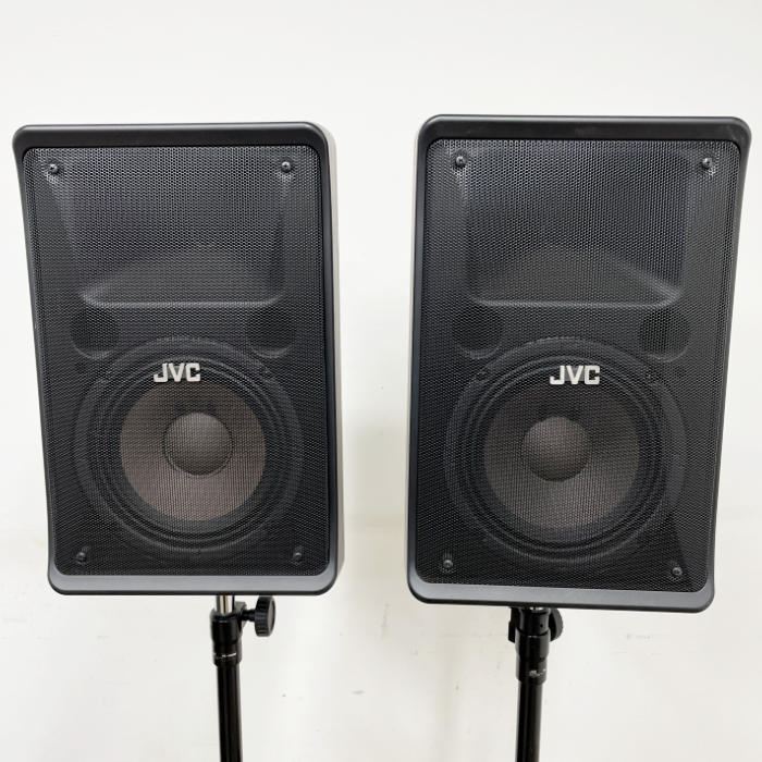 ほぼ新品未使用　JVC　PS-S552B　美品 中古｜音響システム JVC PS-S552B スピーカー マイク アンプ 音響設備