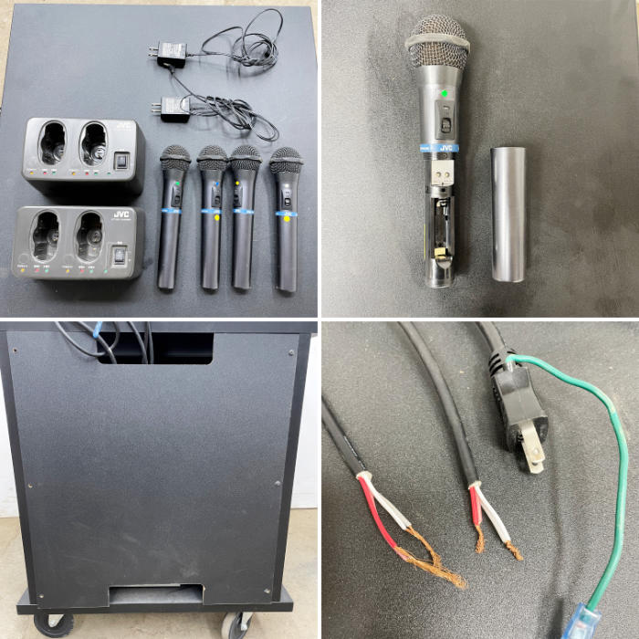 中古｜音響システム JVC PS-S552B スピーカー マイク アンプ 音響設備