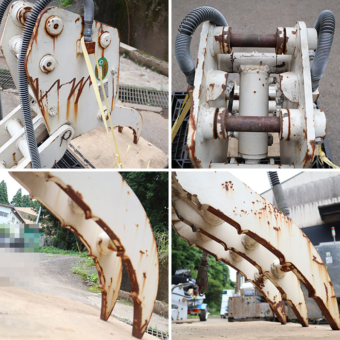 【中古】ホワイトフォーク 解体用つかみ機  FGF30 古河ロックドリル 2016年 アタッチメント 現状渡し【動産王】千葉☆送料無料