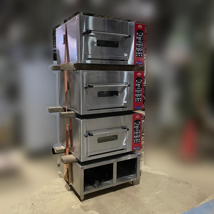中古|三段オーブン MBDO-5E ミニ デッキオーブン マルゼン 2020年 業務用 厨房 |動産王|千葉|送料無料