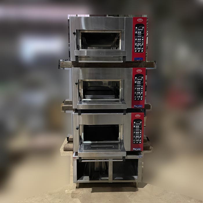 中古|三段オーブン MBDO-5E ミニ デッキオーブン マルゼン 2020年 業務用 厨房 |動産王|千葉|送料無料