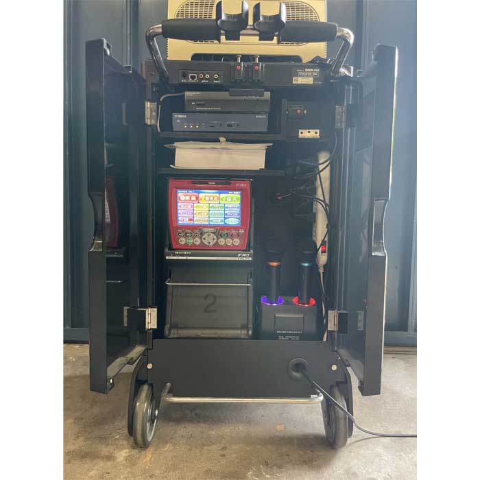 【中古】カラオケ 第一興商 FREEDAM DAM-F650(本体)/DSR-F65(専用スピーカー内蔵ラック)  【動産王】名古屋☆送料無料