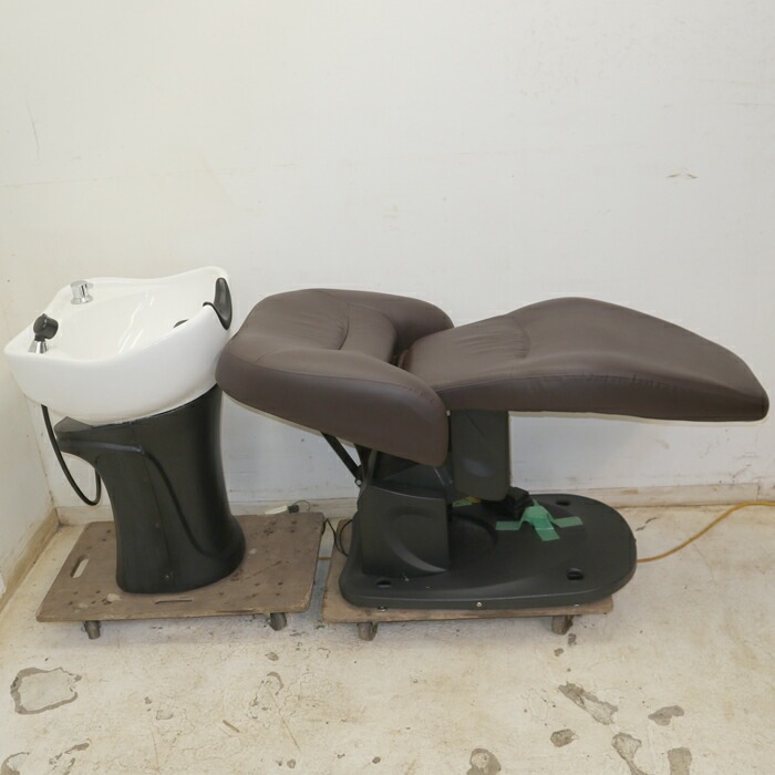 【中古】電動シャンプーイス シャンプーボールスタンドセット シエスタ ラヴェ ワールドジェイビー 2019年  【動産王】千葉★引取限定