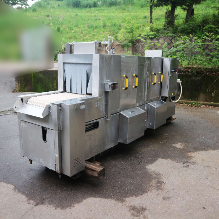 中古｜コンベア式コンテナ洗浄機 TDWN-38R-P タニコー 2008年 コンベヤ｜動産王｜千葉｜引取｜送料別