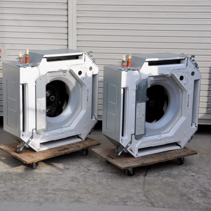 中古|天井カセット形エアコン 6馬力 ツイン 室内機RCI-GP80K3×2台 室外機RAS-AP160SSM 日立 2023年 業務用 |動産王|大阪|送料無料
