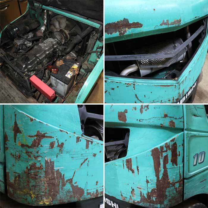 【中古】フォークリフトトラック FG10D ミツビシ 2004年 三菱 3m 現状渡し【動産王】千葉☆送料無料